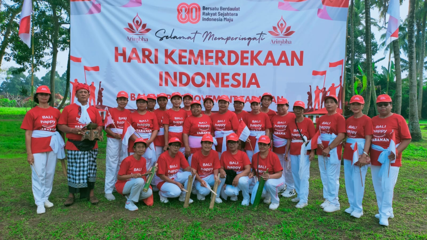 Napak Tilas & Lomba HUT Ri Ke- 80 Bersama Lansia Sesandan, KKN UNUD & BHM Tabanan