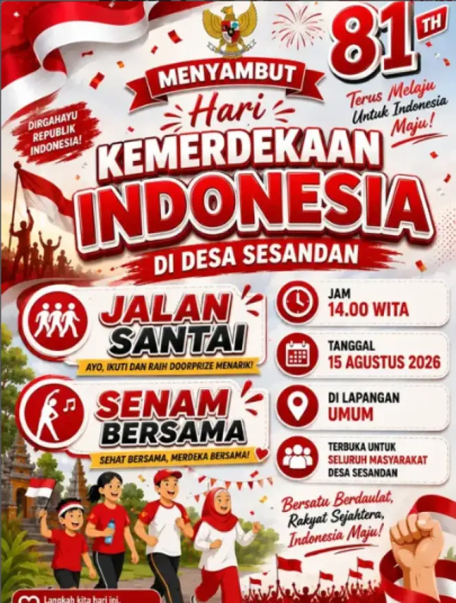 Semarak Kemerdekaan di Desa Sesandan